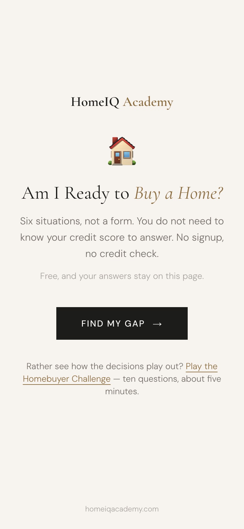 HomeIQ readiness check